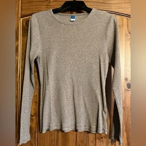 Old Navy ladies Large ribbed long sleeve tee shirt.